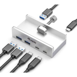 Equip 128967 sąsajos šakotuvas USB 3.2 Gen 1 (3.1 Gen 1) Type-A 5000 Mbit/ai Aliuminis - Image 2