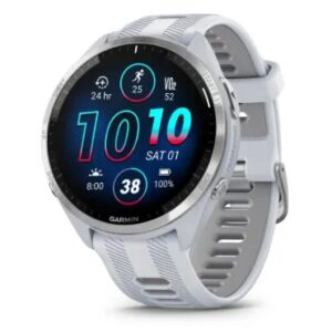 Garmin Forerunner 965 3,56 cm (1.4") AMOLED 47 mm Skaitmeninis 454 x 454 pikseliai Lietimui jautrus ekranas Balta „Wi-Fi“ GPS (palydovinis)