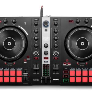 Hercules INPULSE 300 MK2 Vinilo plokštelių mikšerinis pultas Juoda, Raudona