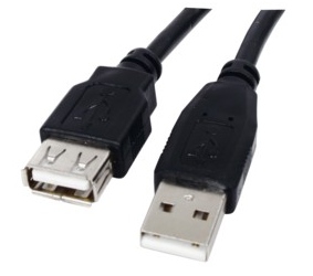 Kabelis USB2.0 A kištukas - A lizdas 1.8m
