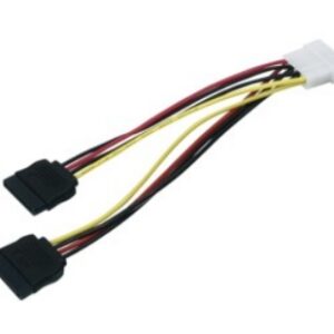 Maitinimo kabelis 1x5.25" kištukas - 2xSATA lizdai, 0.15m
