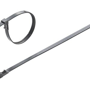 Kabelių tvirtinimo dirželiai 250x7.5mm 220N atleidžiami, juodi (100 vnt)