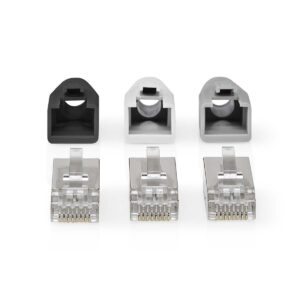 Kištukas RJ45 (8P8C) Pass Through CAT6 FTP kabeliui (10 vnt)
