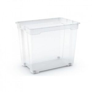 KETER DĖŽĖ 76L R-BOX 56x38x47cm SKAIDRI