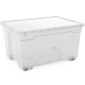 KETER DĖŽĖ 140L R-BOX 77x58x41cm SKAIDRI