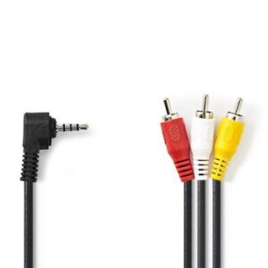 Kabelis 3xRCA - 3.5mm 4pin kištukai 1.0m