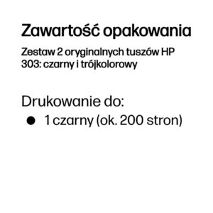HP 303 2-pack Black/Tri-color Original Ink Cartridges - Image 3