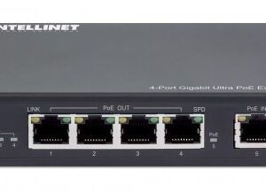 Intellinet 561617 tinklo stiprintuvas Tinklo siųstuvas Juoda 10, 100, 1000 Mbit/ai - Image 3