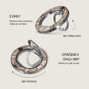 Burga Magnetic Ring Holder, Silver - Barely Yours - Image 3