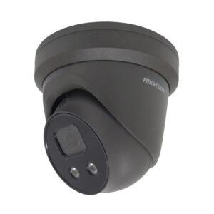 IP kamera DOME, AcuSense, 4MP, F2.8mm(103°), PoE, IR iki 30m, integruotas mikrofonas, micro SD iki 256GB, IP66, juoda, Hikvision - Image 1