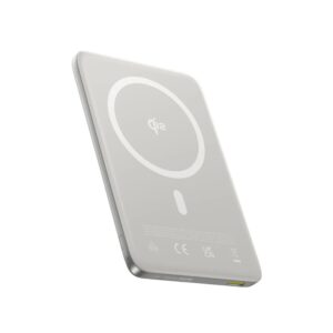 LiPo išorinis akumuliatorius (PowerBank) 10000mAh 27W su bevieliu Qi2, magnetiniu laikikliu Magsafe Titanium Ultra-slim PicoGo AM41 BASEUS