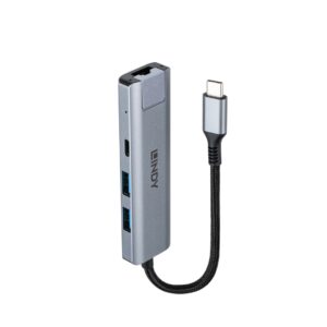 Lindy 43422 sąsajos šakotuvas USB 3.2 Gen 2 (3.1 Gen 2) Type-C 10000 Mbit/ai Pilka - Image 3