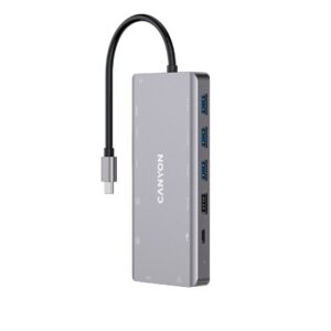 Canyon DS-12 USB 3.2 Gen 1 (3.1 Gen 1) Type-C Pilka - Image 1