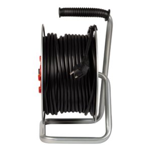 PR-61 ilgintuvas, 4 lizdų su įžeminimu, 50 m, metalinis būgnas, 3x2,5 mm - Image 2