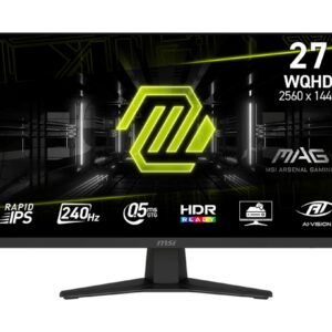 MSI MAG 274QFDE X24 kompiuterio monitorius 68,6 cm (27") 2560 x 1440 pikseliai Wide Quad HD LCD Juoda