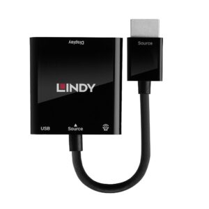 Lindy 38285 vaizdo kabelio adapteris 0,1 m HDMI A tipo (standartinis) VGA (D-Sub) Juoda - Image 2