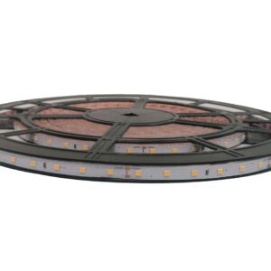 LED juosta 12Vdc, 6W/m, SMD2835 60LED/m, 3000K šiltai balta, 50m ritė, IP20, LEMLUX - Image 1
