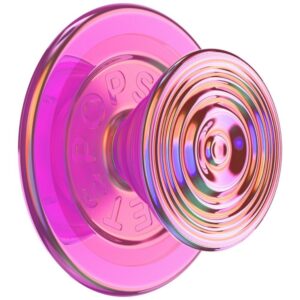 Uchwyt i podstawka do telefonu            Popsockets Round Ripple Iridescent Aviation Opalescent MagSafe różowy