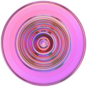 Uchwyt i podstawka do telefonu Popsockets Round Ripple Iridescent Aviation Opalescent MagSafe różowy - Image 2
