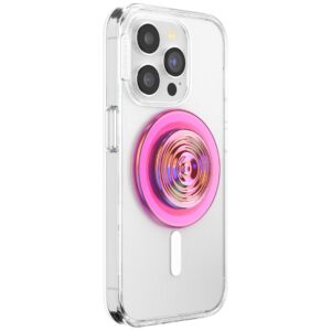 Uchwyt i podstawka do telefonu Popsockets Round Ripple Iridescent Aviation Opalescent MagSafe różowy - Image 5