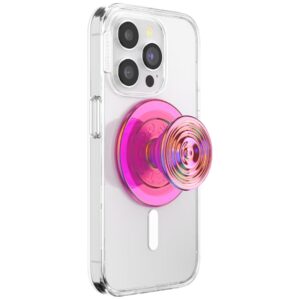 Uchwyt i podstawka do telefonu Popsockets Round Ripple Iridescent Aviation Opalescent MagSafe różowy - Image 6