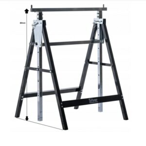 SIDABRINIS OŽYS STOVAS REGULIUOJAMAS AUKŠTIS 80-130cm