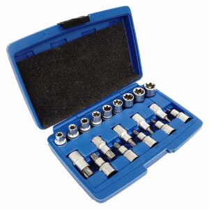 SILVER TORX antgalių rinkinys 19 vnt.