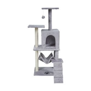 REBEL ANIMAL Pilkas draskyklė katėms - 50x40x125 cm - Image 2