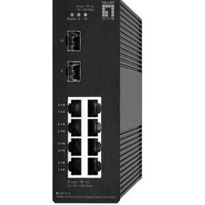 LevelOne IGS-2110 tinklo komutatorius Valdomas L2 Gigabit Ethernet (10/100/1000) Juoda - Image 1