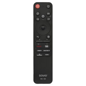 Savio RC-30 nuotolinio valdymo pultelis IR/Bluetooth Spaudžiamieji mygtukai