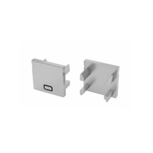 LED profilio FALCO aklė, plastikinė, pilka, su įstumiama skyle - Image 1