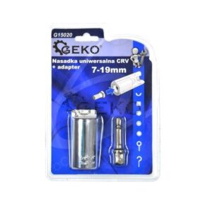 GEKO UNIVERSALUS GALVUTĖS ADAPTERIS 7-19mm +ADAPTERIS