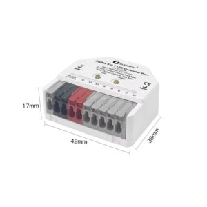 LED valdiklis ZigBee MINI PRO+ RF, 12-24Vdc, 6A/CH, 10A MAX, RGB, RGBW, RGB+CCT, CCT, DIM, PUSH-DIM