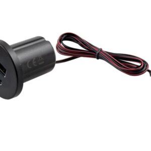 Įleidžiamas USB kroviklis, baldinis, su 12Vdc įėj. USB-A + USB-C, 2.1A, su L813 jungtimi Design Light