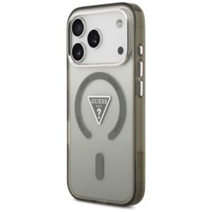 Dėklas Guess IML Gradient Triangle Logo MagSafe, skirtas iPhone 17 Pro, chaki spalvos - Image 2
