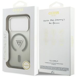 Dėklas Guess IML Gradient Triangle Logo MagSafe, skirtas iPhone 17 Pro, chaki spalvos - Image 8
