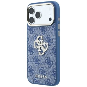 Case Guess 4G & Big Strass Logo for iPhone 18 Pro / iPhone 17 Pro Blue - Image 2