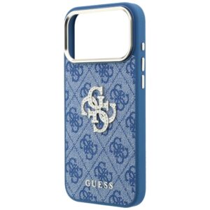 Case Guess 4G & Big Strass Logo for iPhone 18 Pro / iPhone 17 Pro Blue - Image 6