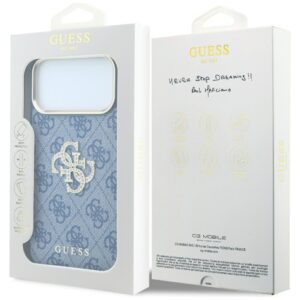 Case Guess 4G & Big Strass Logo for iPhone 18 Pro / iPhone 17 Pro Blue - Image 8