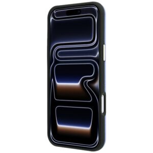 Guess Grained Round Strass Logo MagSafe dėklas, skirtas iPhone 18 Pro Max / 17 Pro Max, mėlynas - Image 5