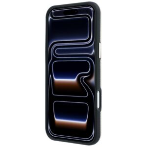 Guess Grained Round Strass Logo MagSafe dėklas, skirtas iPhone 18 Pro Max / 17 Pro Max – smėlio spalvos - Image 5