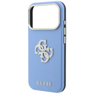 Dėklas Guess Smooth & Big Strass Logo, skirtas iPhone 18 Pro / 17 Pro, mėlynas - Image 6