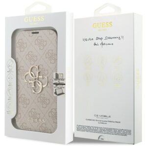 Guess Book 4G Metal Logo Case for iPhone 18 Pro / iPhone 17 Pro Pink - Image 7