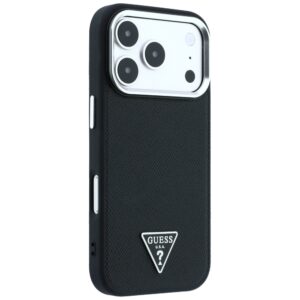 Case Guess Grained Triangle Logo MagSafe for iPhone 18 Pro / 17 Pro black - Image 4