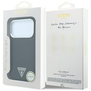 Case Guess Grained Triangle Logo MagSafe for iPhone 18 Pro / 17 Pro black - Image 8