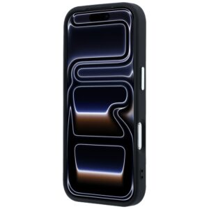 Dėklas Guess Grained Triangle Logo MagSafe, skirtas iPhone 18 Pro Max / 17 Pro Max, juodas - Image 5