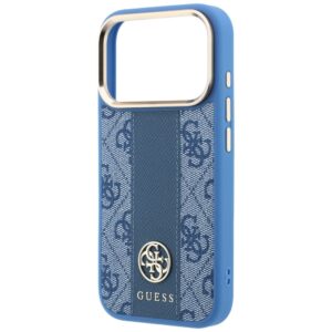 Dėklas Guess 4G su Stripe Round ir Classic Logos MagSafe, skirtas iPhone 18 Pro / iPhone 17 Pro, mėlynas - Image 6