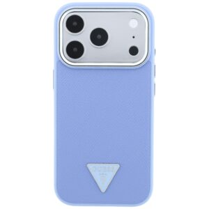 Guess Grained Triangle Logo MagSafe dėklas, skirtas iPhone 18 Pro Max / 17 Pro Max, mėlynas - Image 3