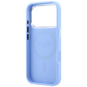 Guess Grained Triangle Logo MagSafe dėklas, skirtas iPhone 18 Pro Max / 17 Pro Max, mėlynas - Image 7