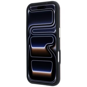 Guess Grained & Big Resin Logo dėklas, skirtas iPhone 18 Pro / 17 Pro – rožinis - Image 5